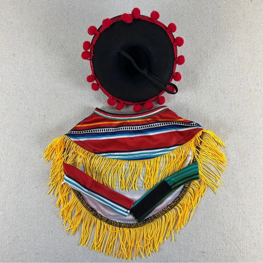 Cinco de Mayo Costume with Sombrero for Small Dog